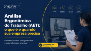 Capa do artigo sobre Análise Ergonômica do Trabalho (AET) da ErgoStar