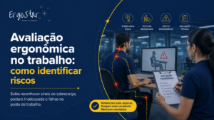 Capa do artigo sobre riscos psicossociais no trabalho e NR-1 da ErgoStar